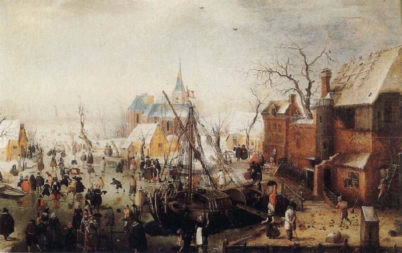 Hendrick Avercamp Winter Scene at Yselmuiden china oil painting image